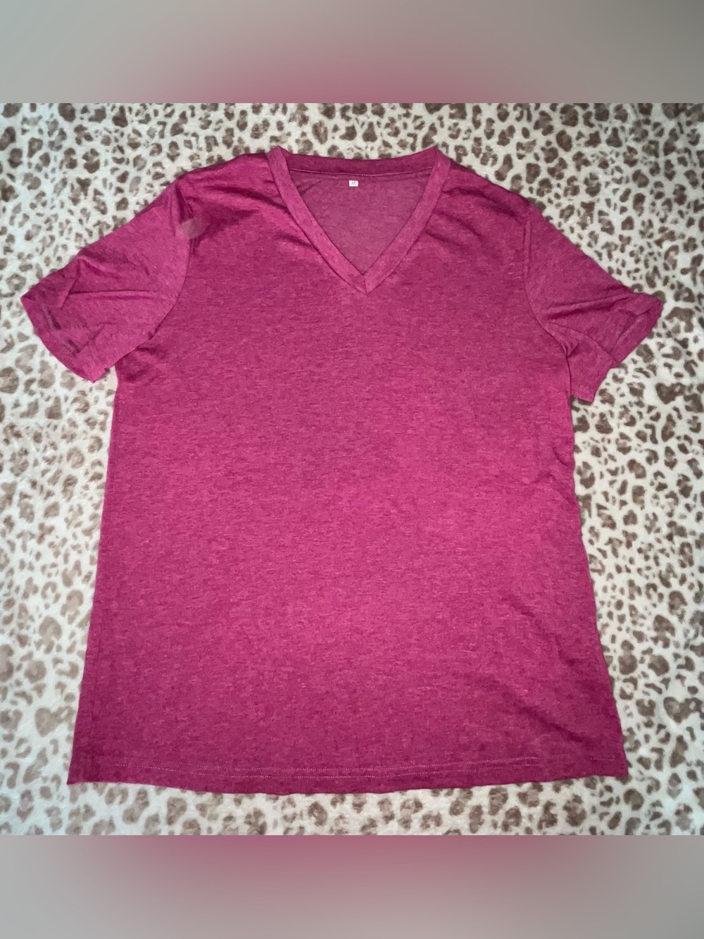 Women's High V-Neck Tee - Raspberry Pink